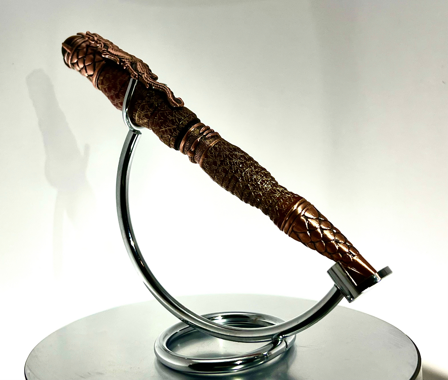 Golden Filgree Reticulated Cedar Dragon Pen