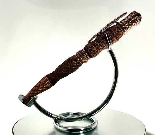 Golden Filgree Reticulated Cedar Dragon Pen